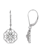 Brinco Granulado Filigrana em Ouro 14k com Diamantes Naturais – Modelo 3