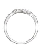 Anel Nó em Ouro 14k com Diamantes Naturais
