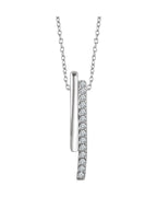 Colar Barra em Ouro 14k com Diamantes Naturais – Modelo 6