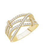 Anel Cravejado em Ouro 14k com Diamantes Naturais – Modelo 21