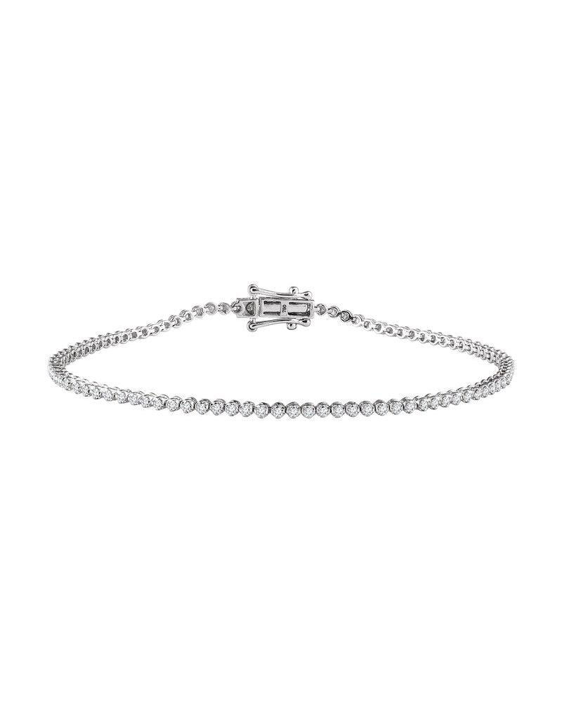 Pulseira Riviera em Ouro 14k com Diamantes Naturais – Modelo 8