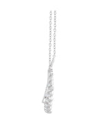 Colar Folha em Ouro 14k com Diamantes Naturais
