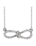 Colar Infinito em Ouro 14k com Diamantes Naturais – Modelo 6