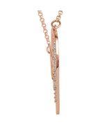 Colar Coração Amor em Ouro 14k com Diamantes Naturais