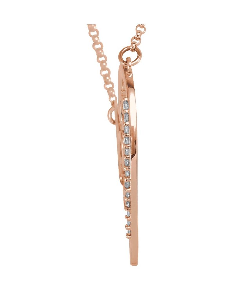 Colar Coração Amor em Ouro 14k com Diamantes Naturais