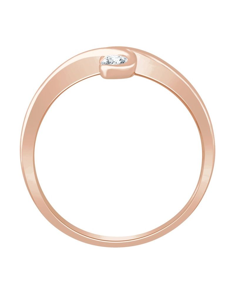 Anel Duas Pedras Bypass em Ouro 14k com Diamantes Naturais – Modelo 6
