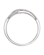 Anel Infinito Cravejado em Ouro 14k com Diamantes Naturais – Modelo 4