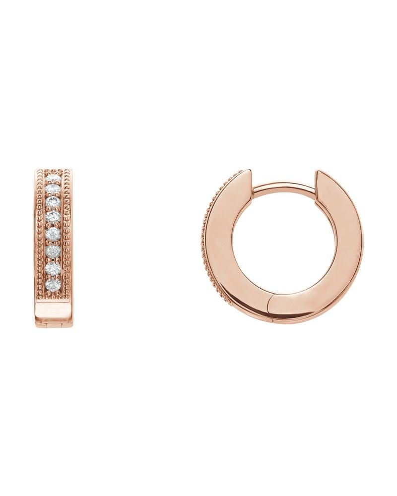 Brinco de Aro Milgrain Cravejado em Ouro 14k com Diamantes Naturais