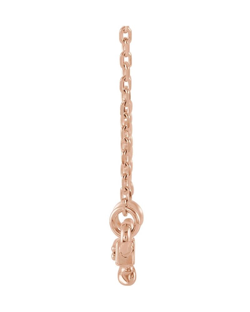 Colar Torcido Barra em Ouro 14k com Diamantes Naturais