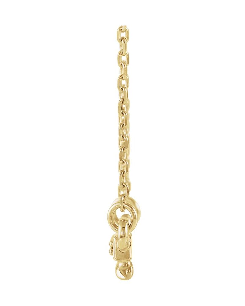 Colar Torcido Barra em Ouro 14k com Diamantes Naturais