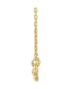 Colar Torcido Barra em Ouro 14k com Diamantes Naturais
