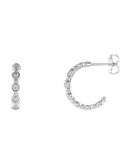 Brinco de Aro Bolinhas Cravejado em Ouro 14k com Diamantes Naturais