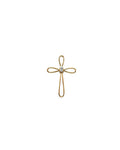 Pingente Cruz em Ouro 14k com Diamantes Naturais – Modelo 22