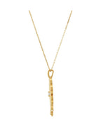 Colar Granulado em Ouro 14k com Diamantes Naturais – Modelo 4