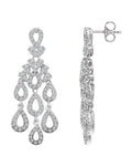 Brinco Candelabro em Ouro 14k com Diamantes Naturais