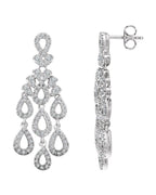 Brinco Candelabro em Ouro 14k com Diamantes Naturais
