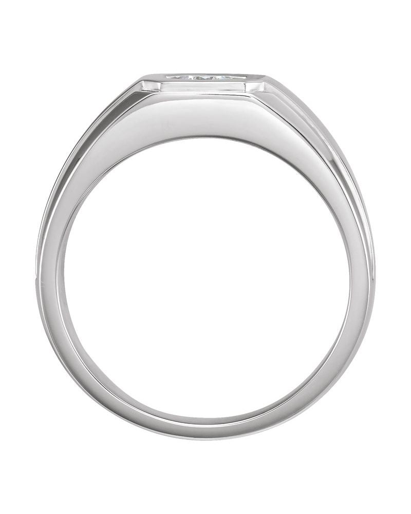 Anel Solitário em Ouro 14k com Diamantes Naturais – Modelo 12