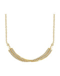 Colar Torcido Barra em Ouro 14k com Diamantes Naturais – Modelo 2