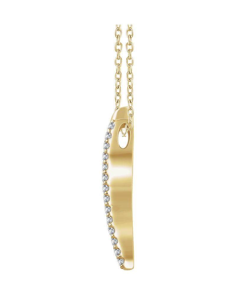 Colar Barra em Ouro 14k com Diamantes Naturais – Modelo 6