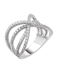 Anel Entrelaçado em Ouro 14k com Diamantes Naturais – Modelo 16