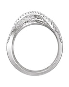 Anel Entrelaçado em Ouro 14k com Diamantes Naturais – Modelo 16