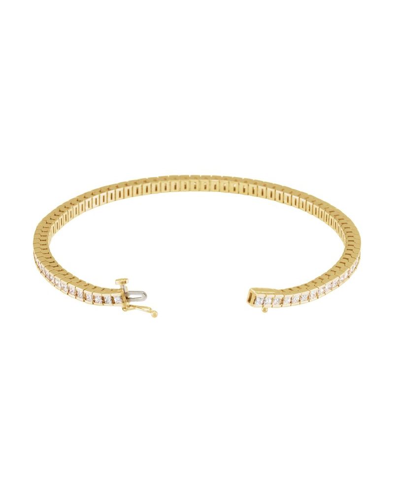 Pulseira Riviera em Ouro 14k com Diamantes Naturais – Modelo 19