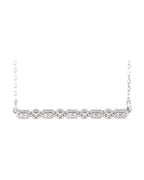Colar Barra Cravejado em Ouro 14k com Diamantes Naturais – Modelo 15