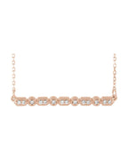 Colar Barra Cravejado em Ouro 14k com Diamantes Naturais – Modelo 15