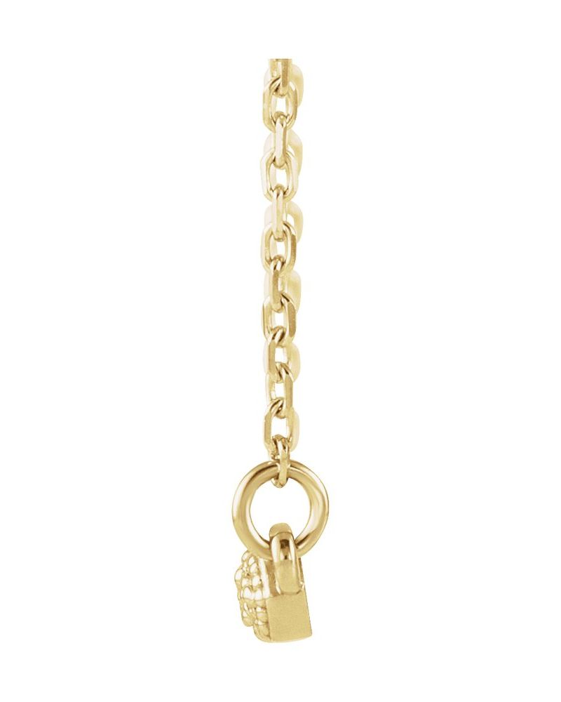 Colar Barra Cravejado em Ouro 14k com Diamantes Naturais – Modelo 15