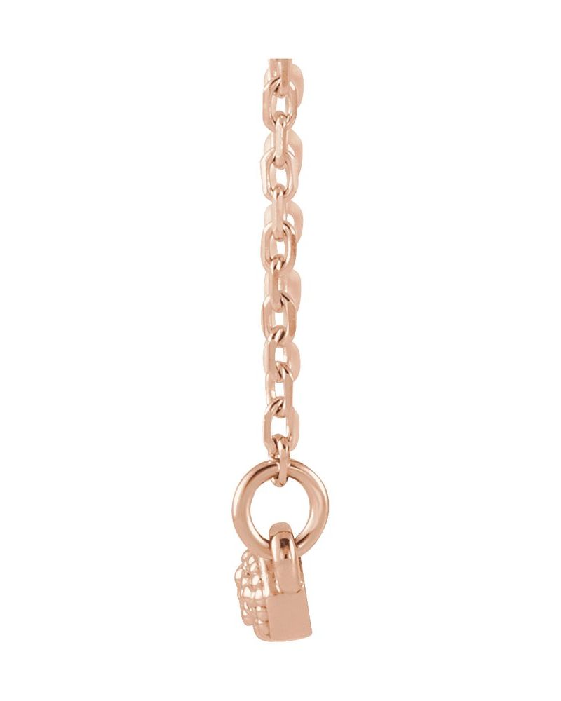 Colar Barra Cravejado em Ouro 14k com Diamantes Naturais – Modelo 15