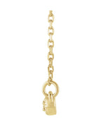 Colar Milgrain Barra Cravejado em Ouro 14k com Diamantes Naturais