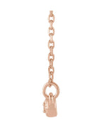 Colar Milgrain Barra Cravejado em Ouro 14k com Diamantes Naturais