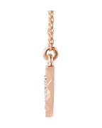 Colar Barra Curva em Ouro 14k com Diamantes Naturais – Modelo 3