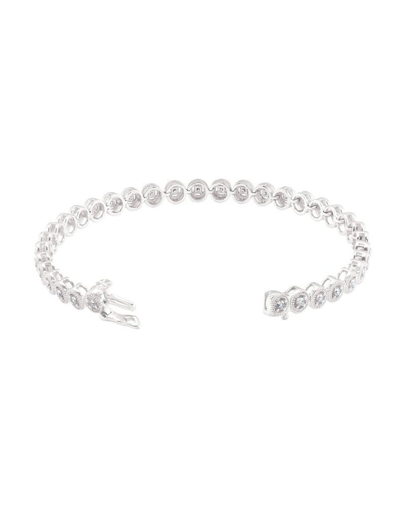 Pulseira Riviera em Ouro 14k com Diamantes Naturais – Modelo 14