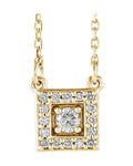 Colar Halo em Ouro 14k com Diamantes Naturais – Modelo 11