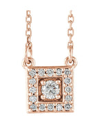 Colar Halo em Ouro 14k com Diamantes Naturais – Modelo 11