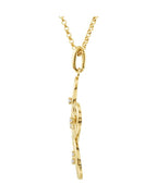 Colar Flor em Ouro 14k com Diamantes Naturais – Modelo 3