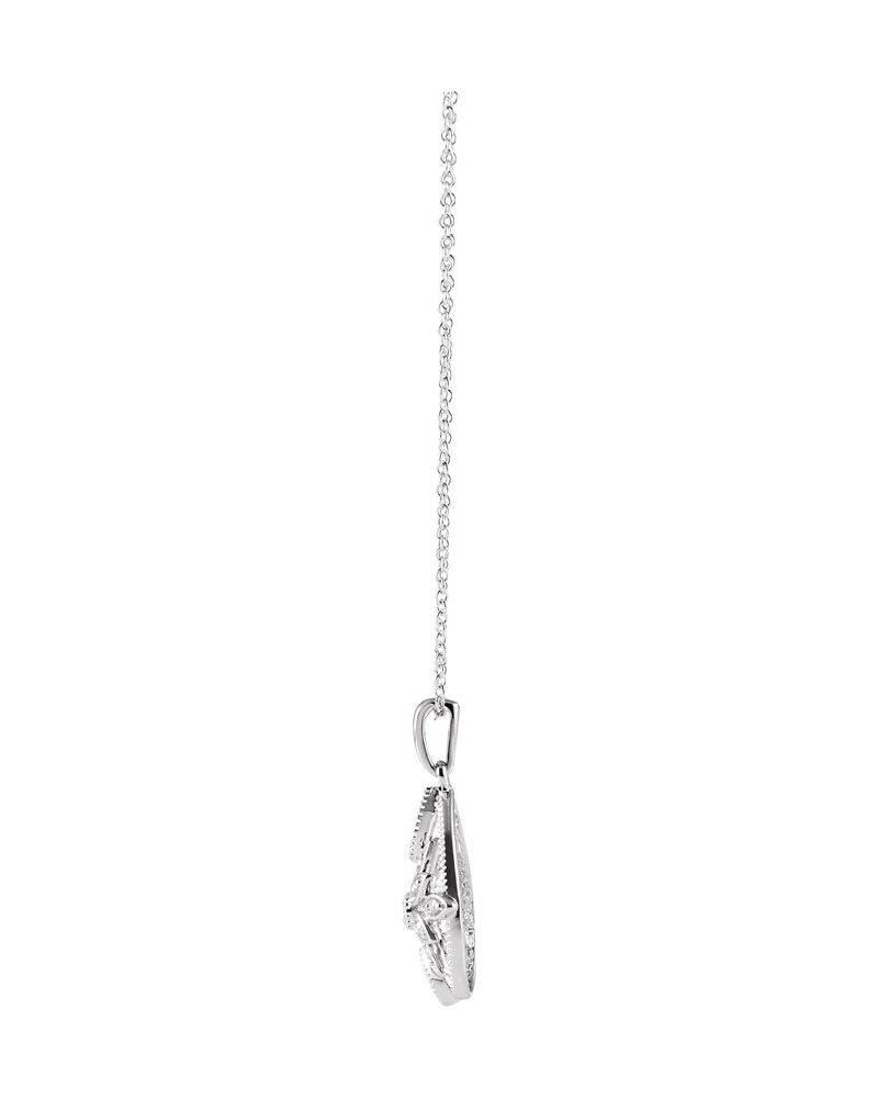 Colar Granulado Filigrana em Ouro 14k com Diamantes Naturais – Modelo 2