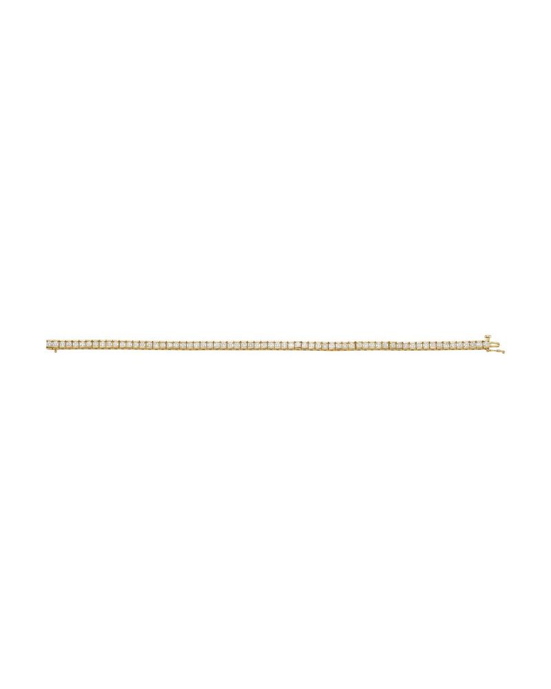 Pulseira Riviera Cravejada em Ouro 14k com Diamantes de Laboratório – Modelo 2