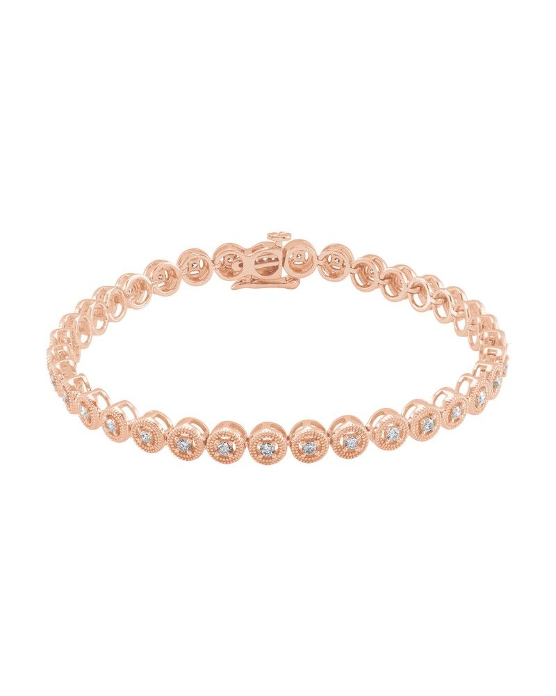Pulseira Riviera em Ouro 14k com Diamantes Naturais – Modelo 14