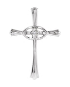 Pingente Cruz em Ouro 14k com Diamantes Naturais – Modelo 20