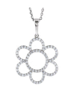 Colar Floral Cravejado em Ouro 14k com Diamantes Naturais – Modelo 3