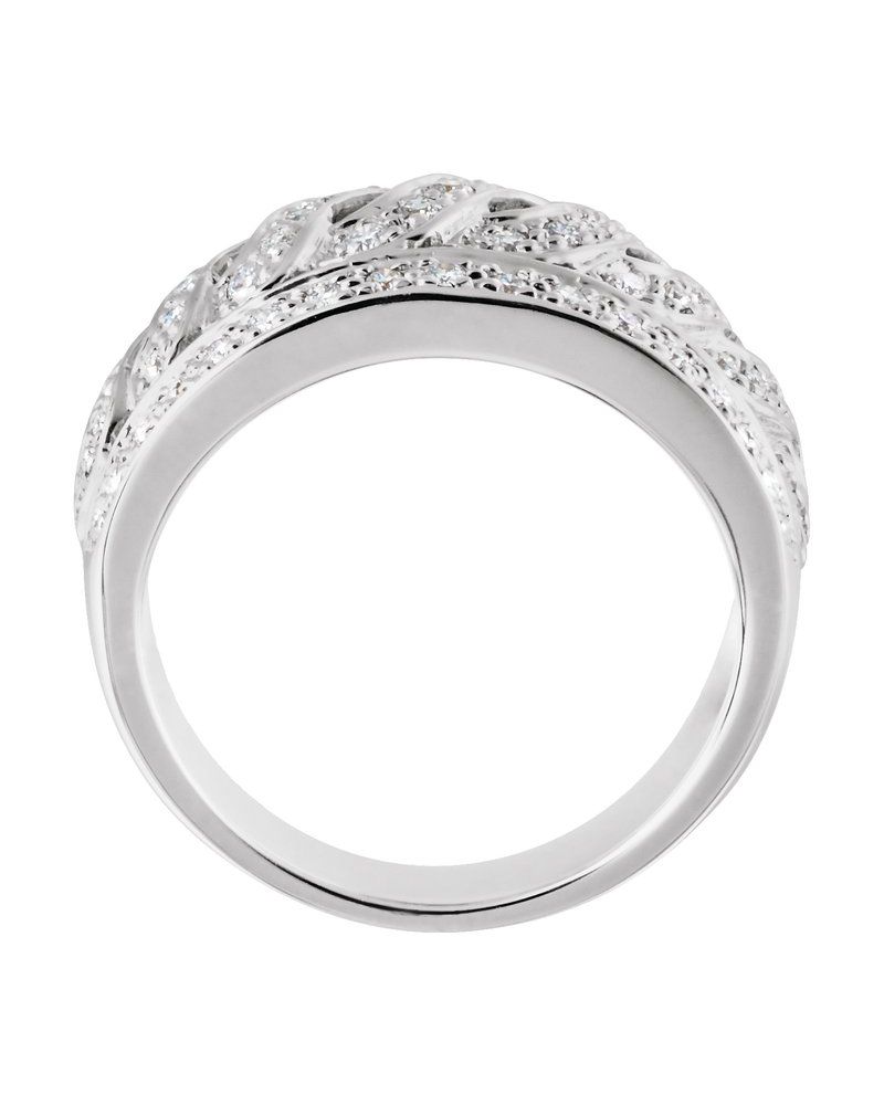 Anel Infinito Cravejado em Ouro 14k com Diamantes Naturais – Modelo 5