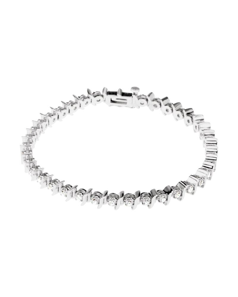 Pulseira Riviera Cravejada em Ouro 14k com Diamantes Naturais – Modelo 3