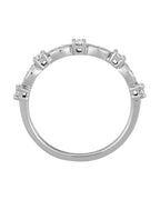 Anel Empilhável em Ouro 14k com Diamantes Naturais – Modelo 32