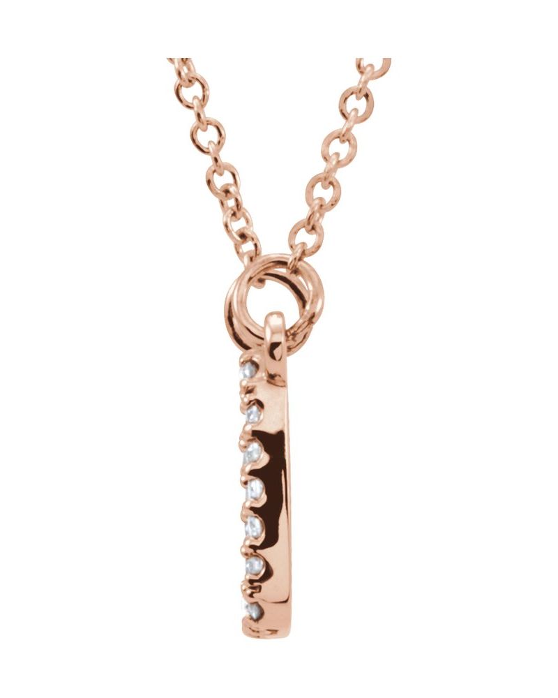 Colar Quadrado em Ouro 14k com Diamantes Naturais
