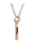 Colar Quadrado em Ouro 14k com Diamantes Naturais