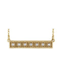 Colar Barra Cravejado em Ouro 14k com Diamantes Naturais – Modelo 14