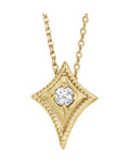 Colar Solitário em Ouro 14k com Diamantes Naturais – Modelo 20