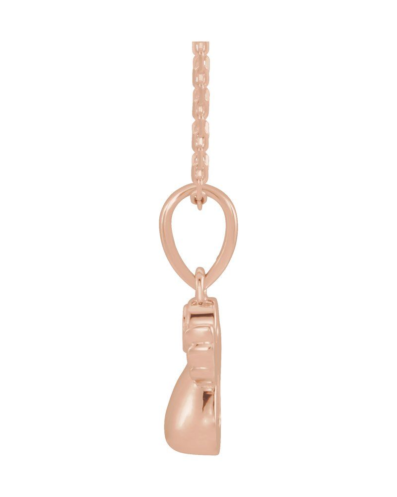Colar Anjo Infantil em Ouro 14k com Diamantes Naturais